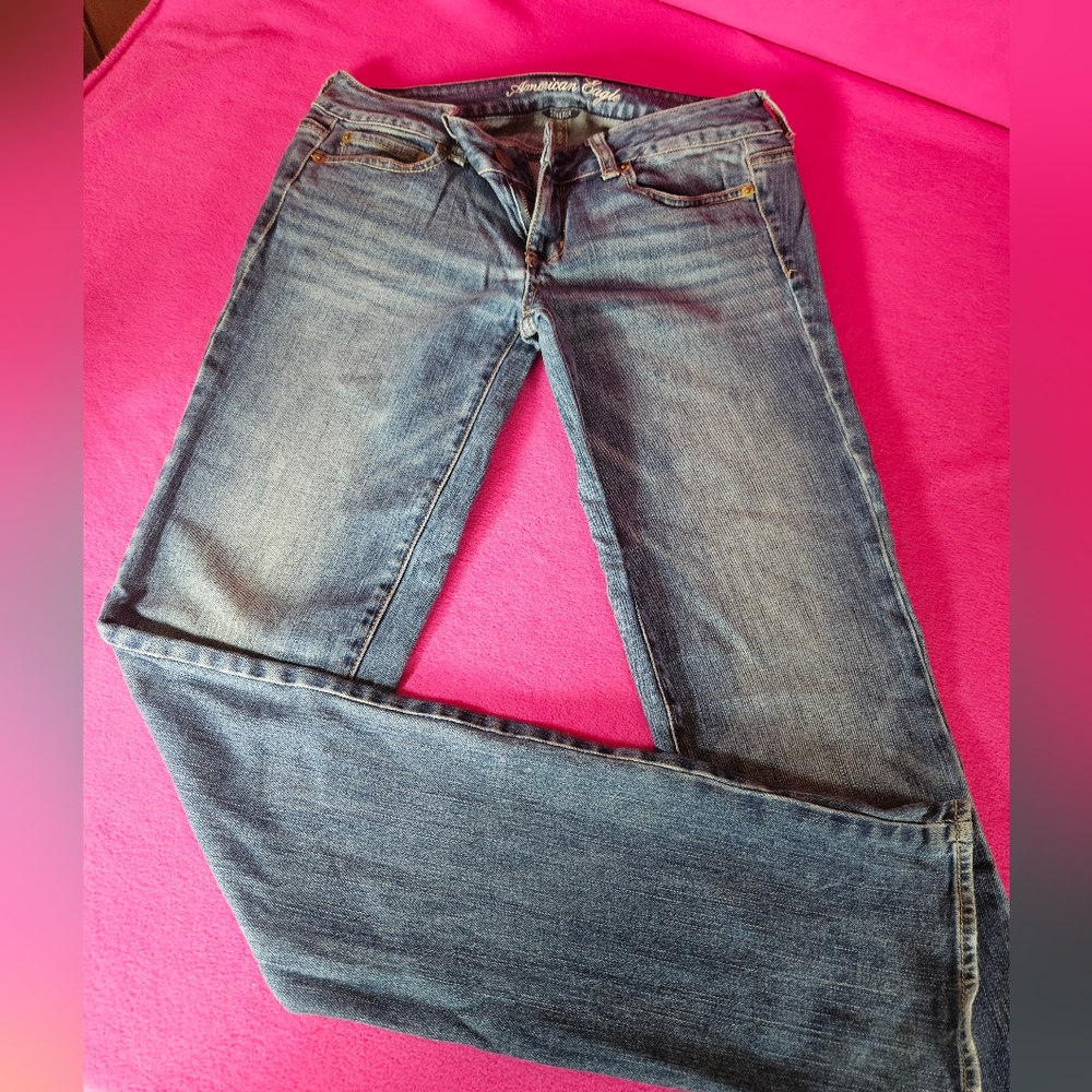American Eagle Outfitters Straight Leg Blue Jeans